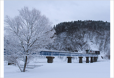 清川の冬景色